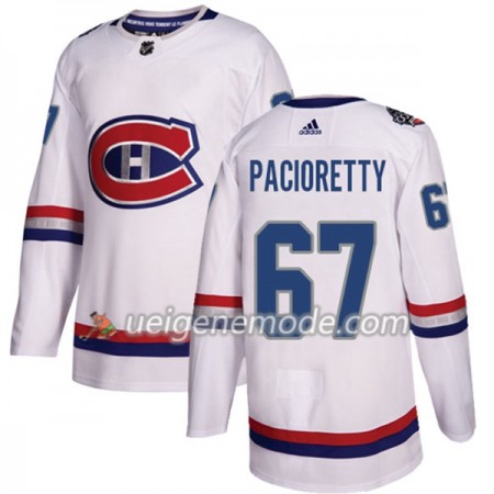 Herren Eishockey Montreal Canadiens Trikot Max Pacioretty 67 Adidas 2017-2018 White 2017 100 Classic Authentic
